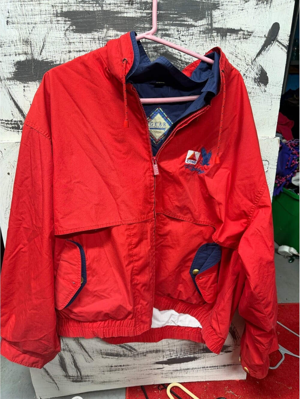 vintage citgo gear sportswear racing jacket